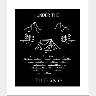 Camping under the sky Posters and Art